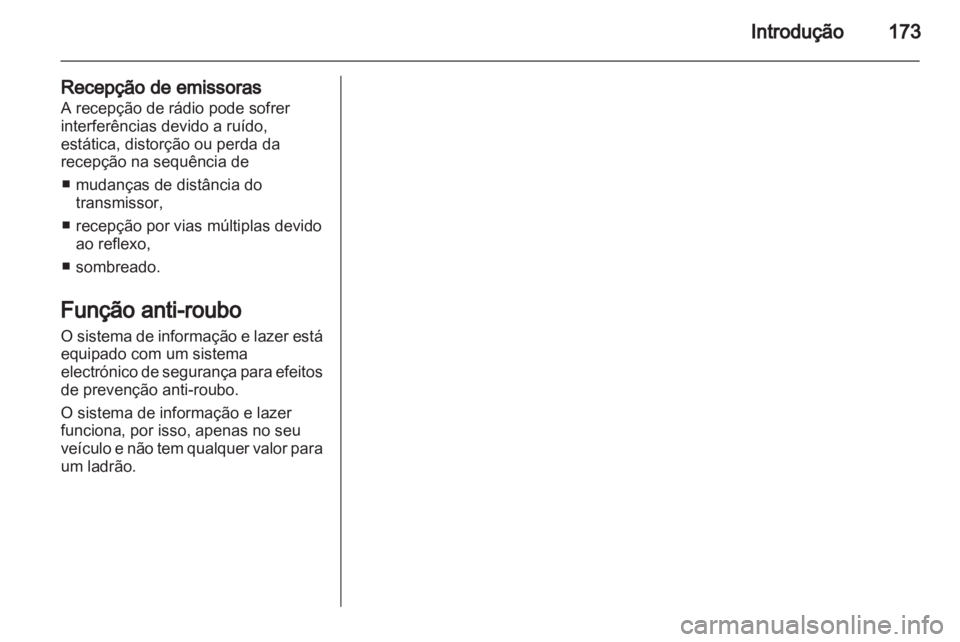OPEL CORSA 2013  Manual de Informação e Lazer (in Portugues) 