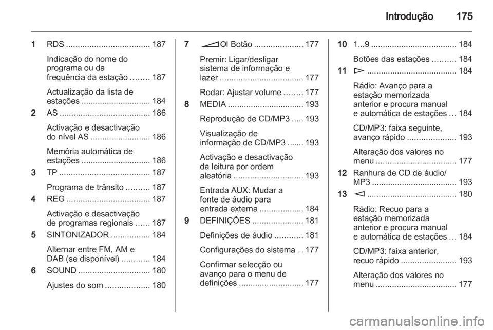 OPEL CORSA 2013  Manual de Informação e Lazer (in Portugues) 