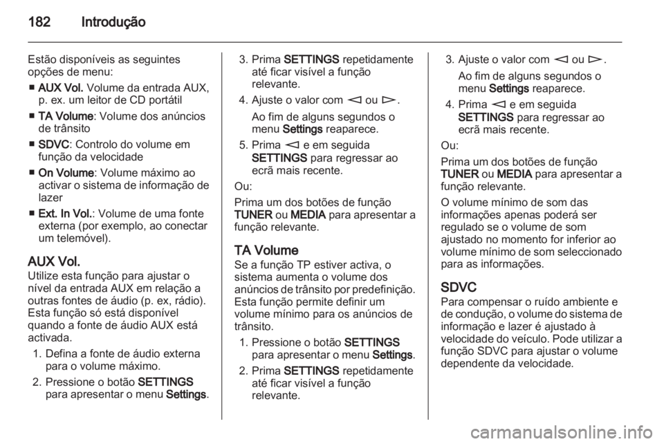 OPEL CORSA 2013  Manual de Informação e Lazer (in Portugues) 