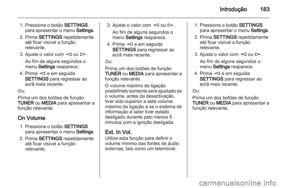 OPEL CORSA 2013  Manual de Informação e Lazer (in Portugues) 