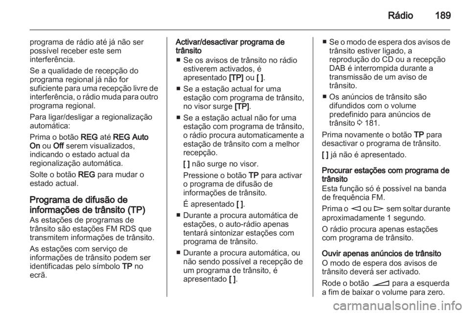 OPEL CORSA 2013  Manual de Informação e Lazer (in Portugues) 