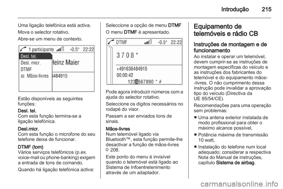 OPEL CORSA 2013  Manual de Informação e Lazer (in Portugues) 