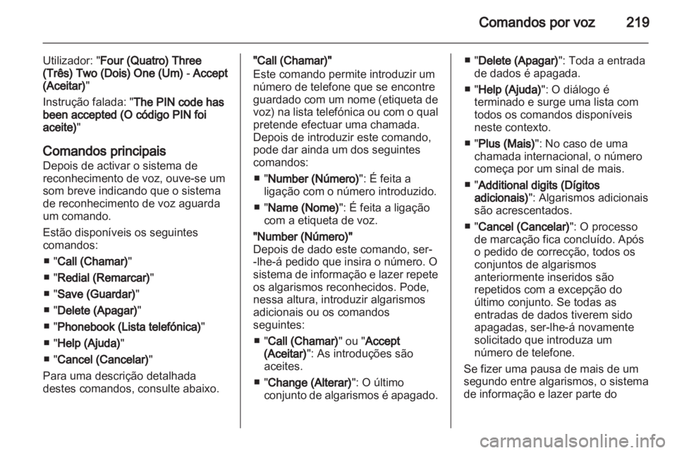 OPEL CORSA 2013  Manual de Informação e Lazer (in Portugues) 
