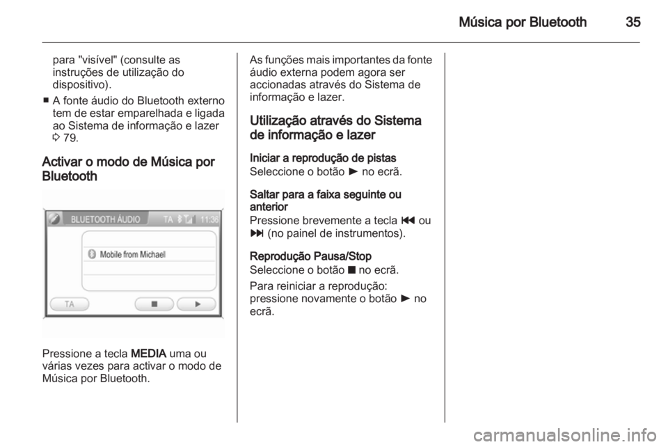 OPEL CORSA 2013  Manual de Informação e Lazer (in Portugues) 