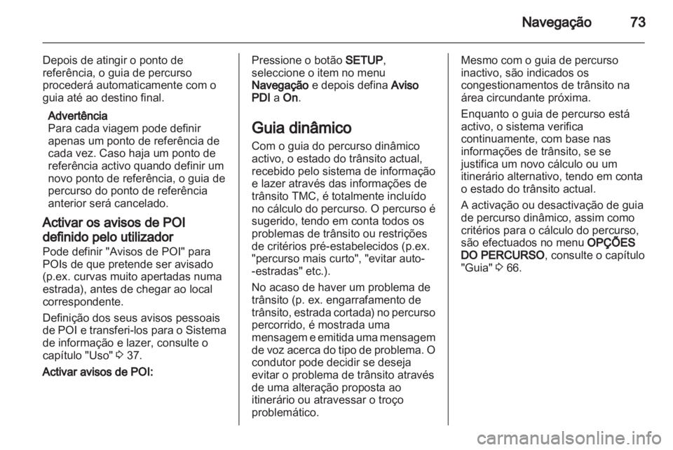 OPEL CORSA 2013  Manual de Informação e Lazer (in Portugues) 
