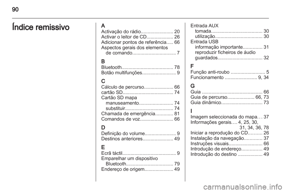 OPEL CORSA 2013  Manual de Informação e Lazer (in Portugues) 
