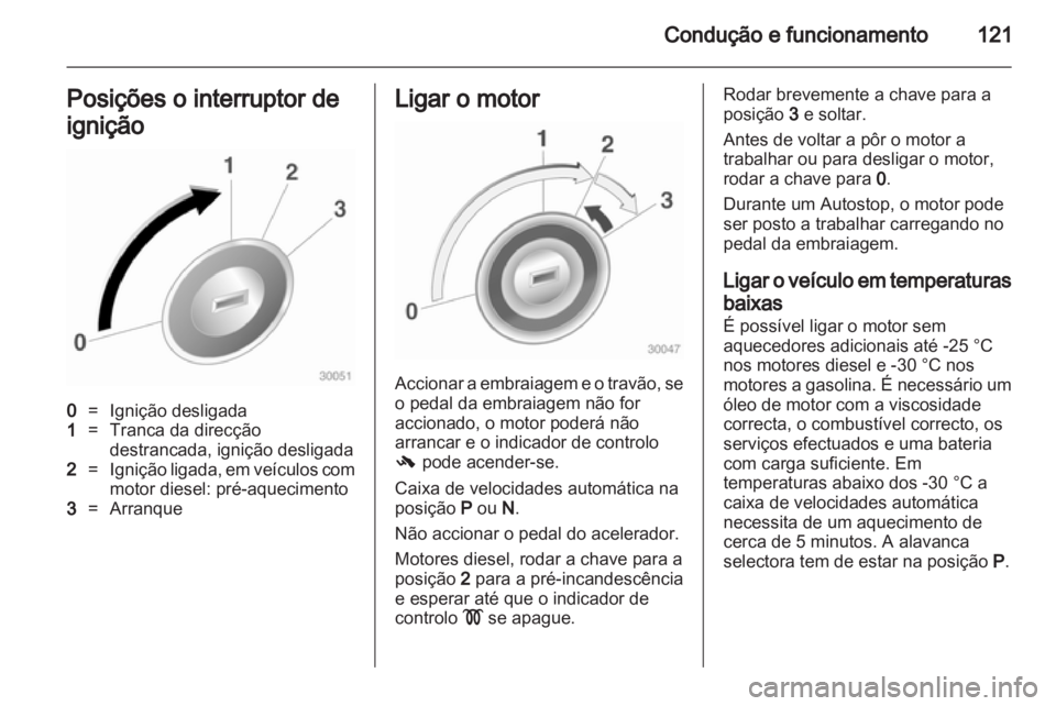 OPEL CORSA 2013  Manual de Instruções (in Portugues) 