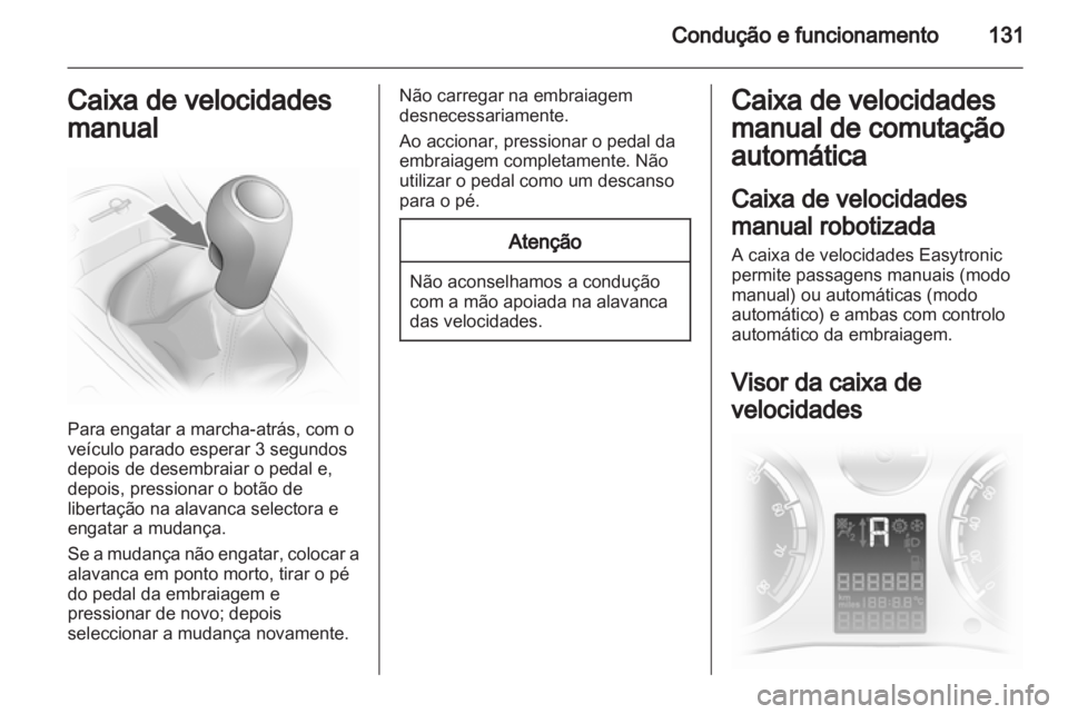 OPEL CORSA 2013  Manual de Instruções (in Portugues) 