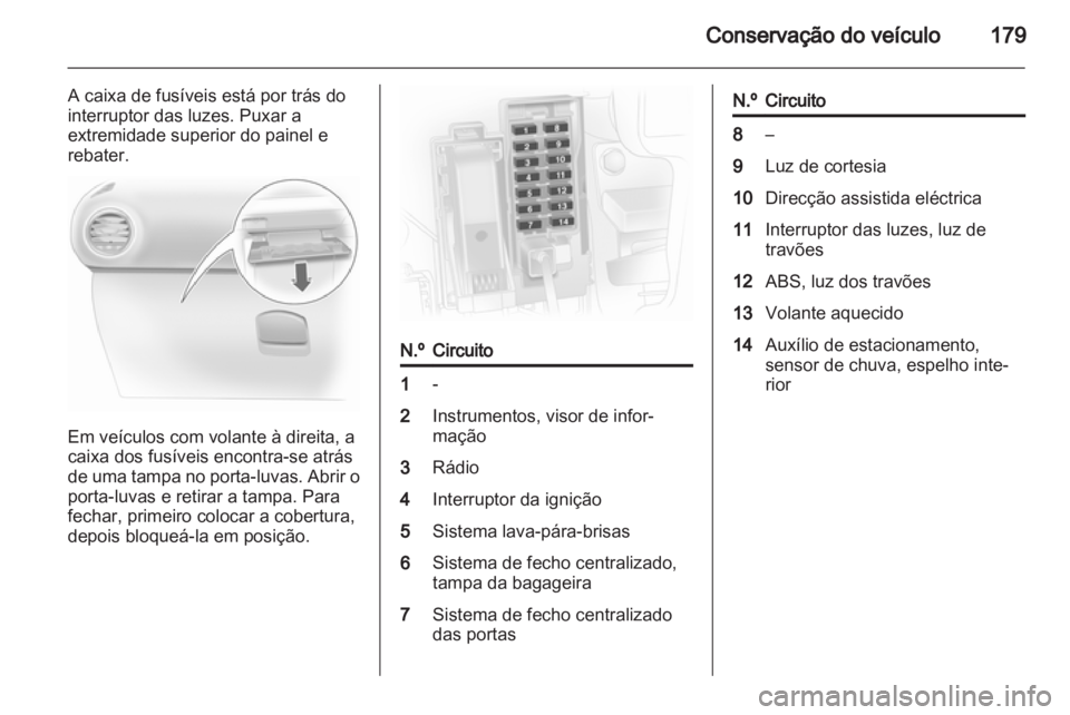 OPEL CORSA 2013  Manual de Instruções (in Portugues) 