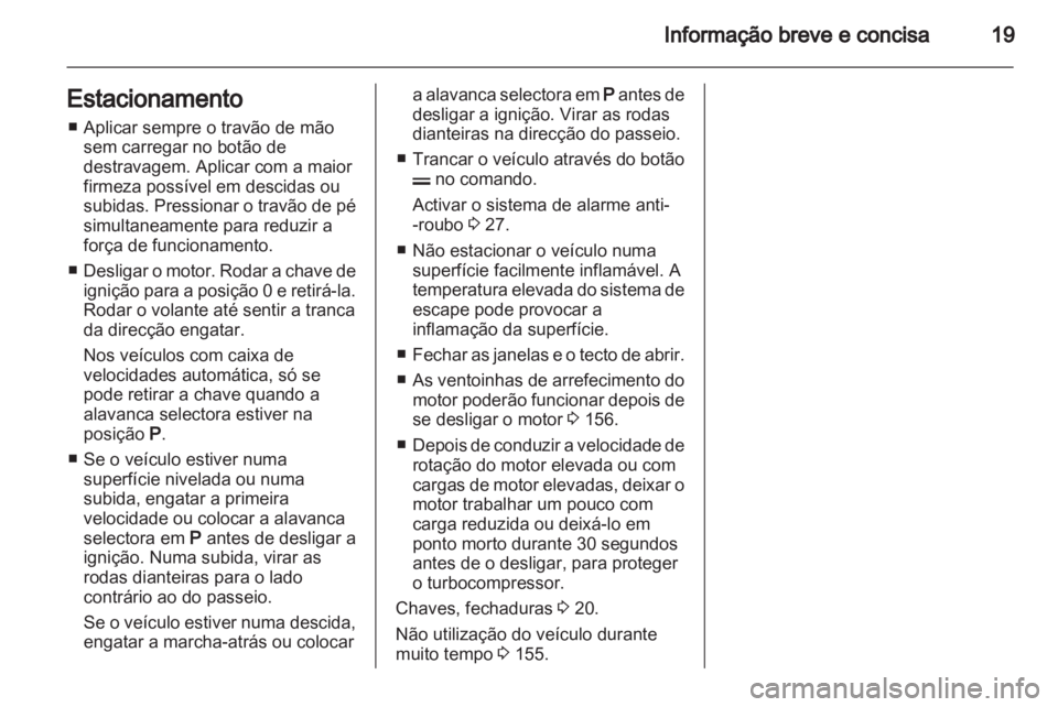 OPEL CORSA 2013  Manual de Instruções (in Portugues) 