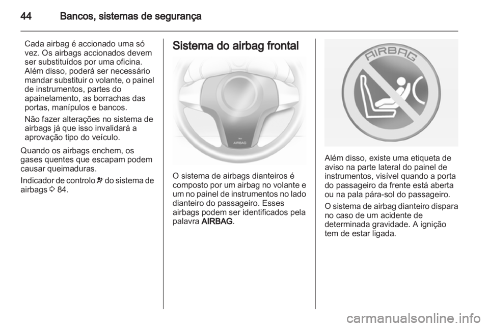 OPEL CORSA 2013  Manual de Instruções (in Portugues) 