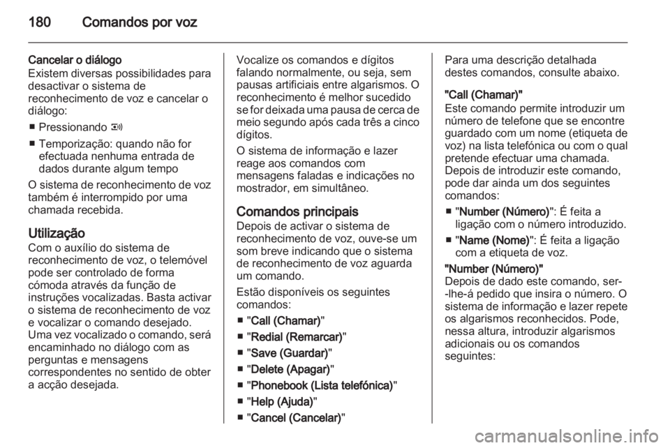 OPEL CORSA 2013.5  Manual de Informação e Lazer (in Portugues) 