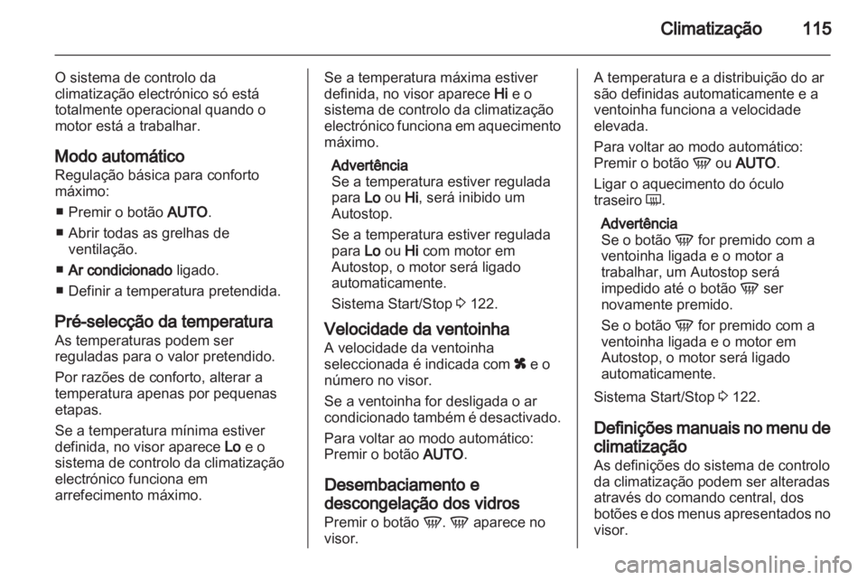 OPEL CORSA 2013.5  Manual de Instruções (in Portugues) 