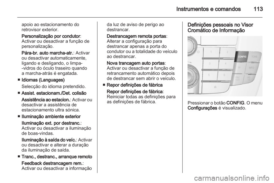 OPEL INSIGNIA 2010  Manual de Instruções (in Portugues) 