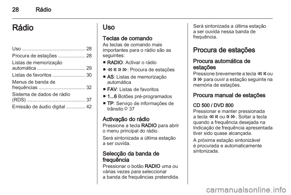 OPEL INSIGNIA 2011  Manual de Informação e Lazer (in Portugues) 