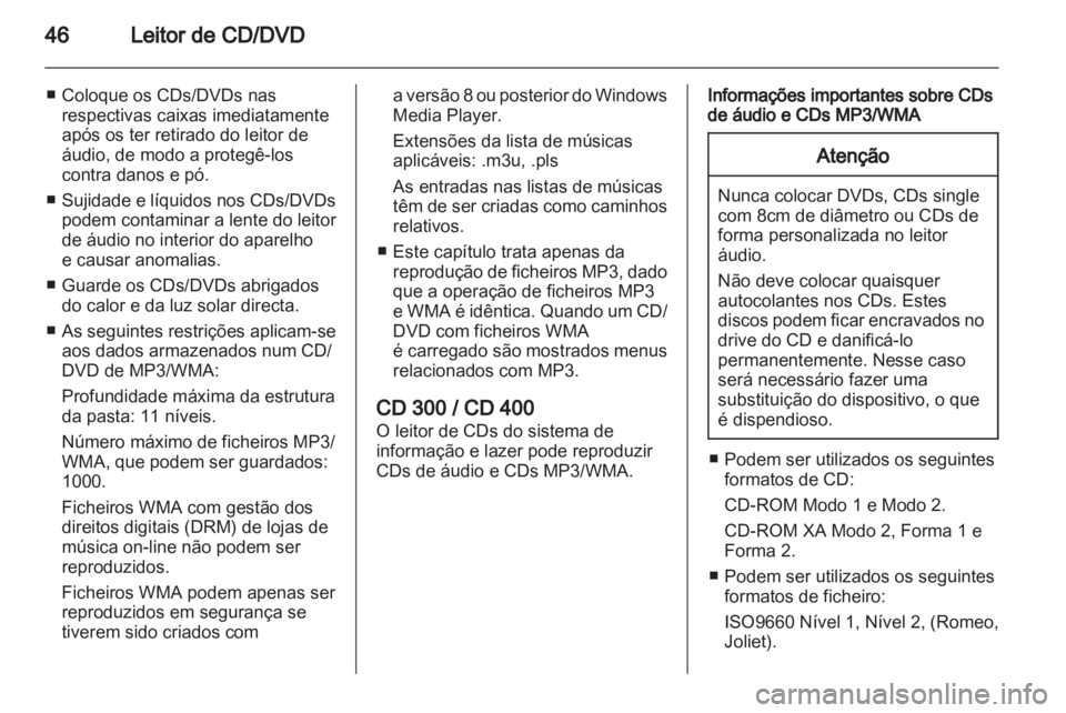 OPEL INSIGNIA 2011  Manual de Informação e Lazer (in Portugues) 