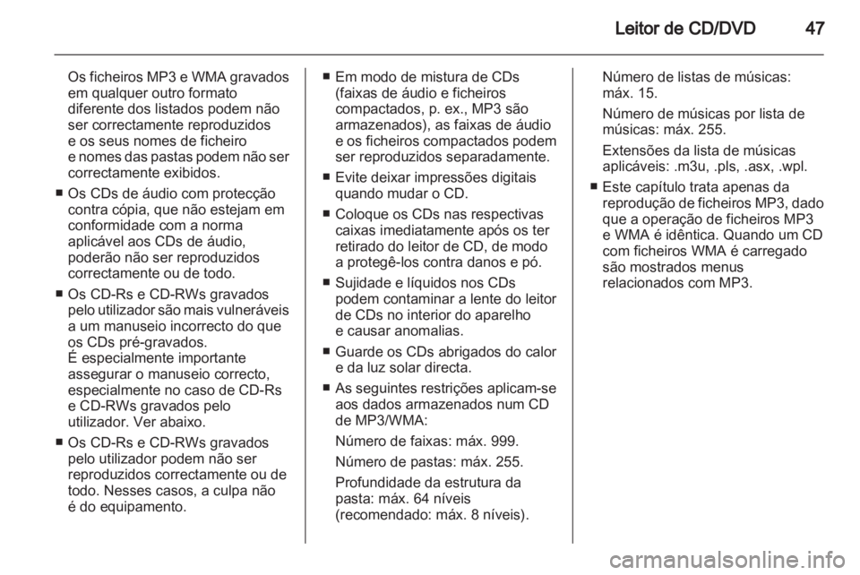 OPEL INSIGNIA 2011  Manual de Informação e Lazer (in Portugues) 