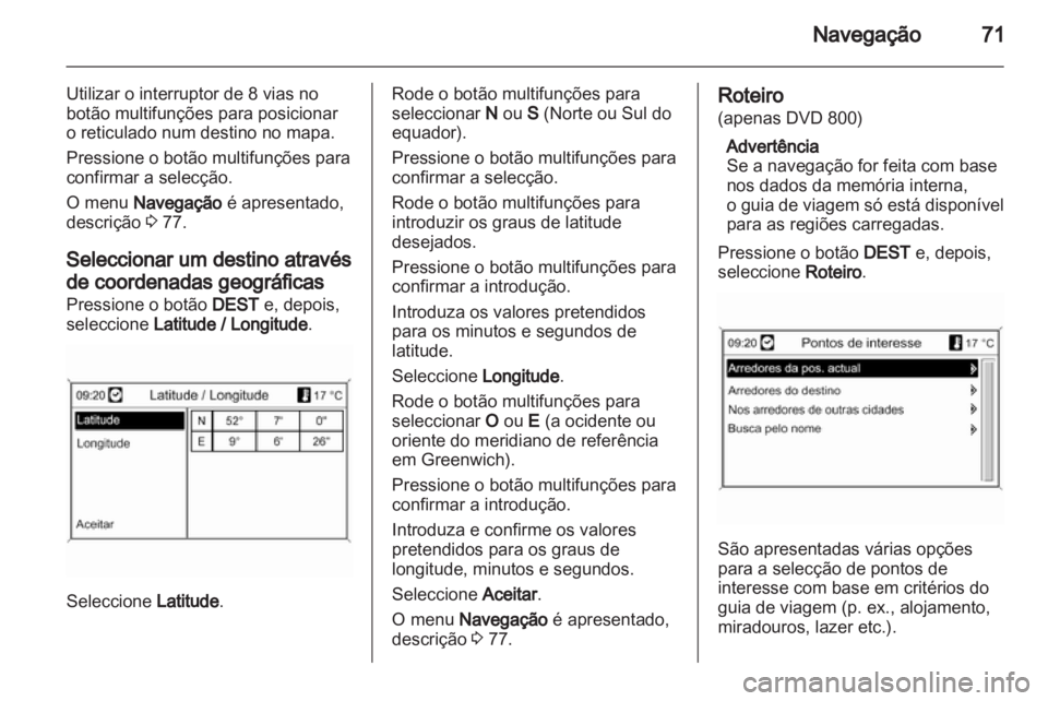 OPEL INSIGNIA 2011  Manual de Informação e Lazer (in Portugues) 