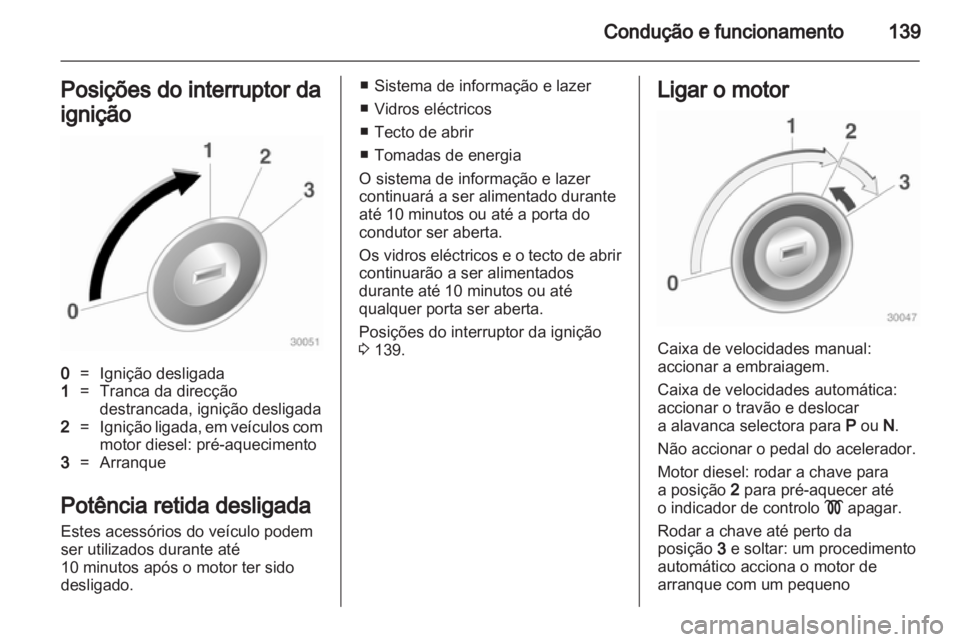 OPEL INSIGNIA 2011  Manual de Instruções (in Portugues) 
