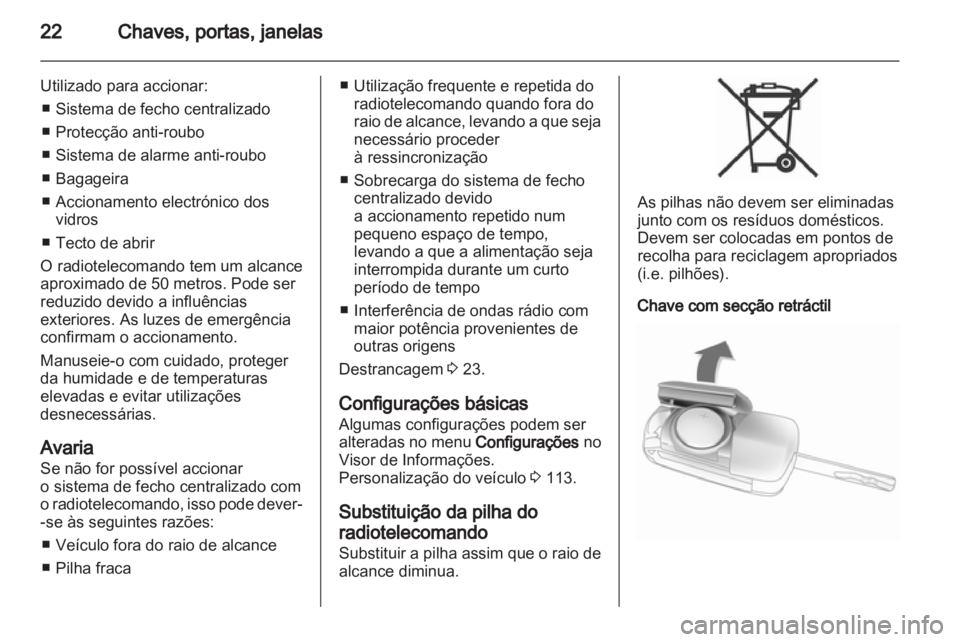 OPEL INSIGNIA 2011.5  Manual de Instruções (in Portugues) 