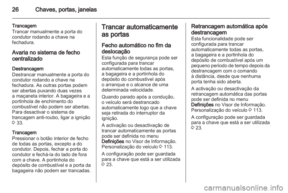 OPEL INSIGNIA 2011.5  Manual de Instruções (in Portugues) 