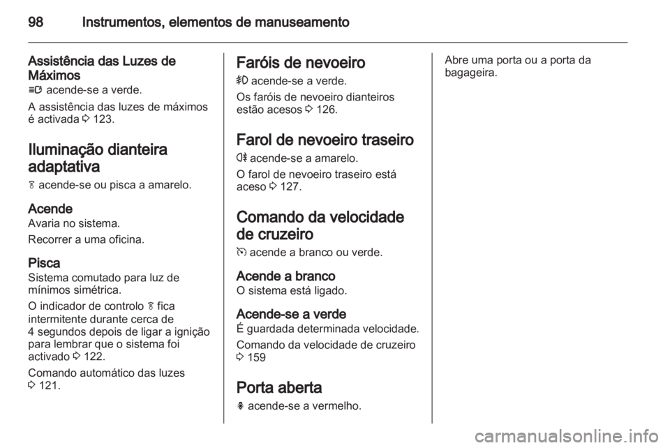 OPEL INSIGNIA 2011.5  Manual de Instruções (in Portugues) 