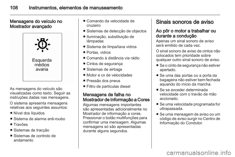 OPEL INSIGNIA 2012  Manual de Instruções (in Portugues) 