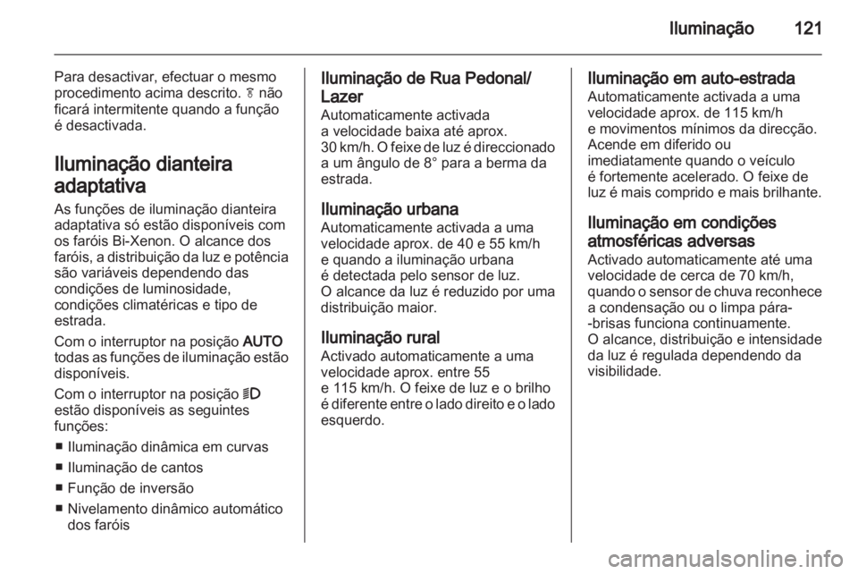 OPEL INSIGNIA 2012  Manual de Instruções (in Portugues) 