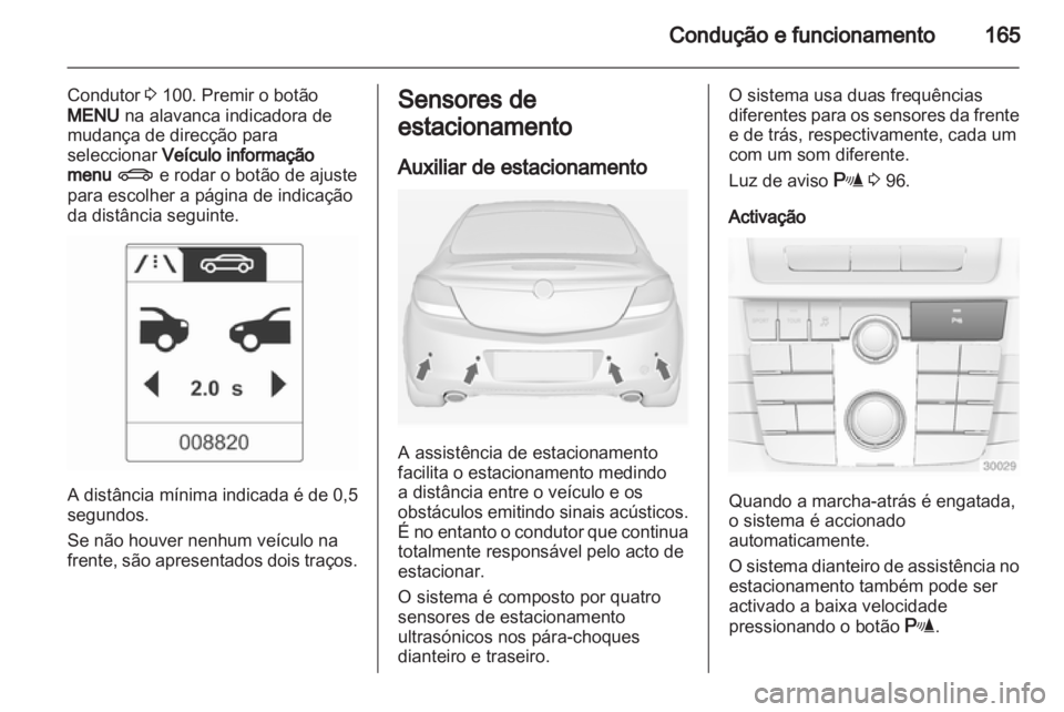 OPEL INSIGNIA 2012  Manual de Instruções (in Portugues) 