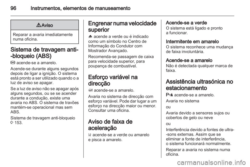 OPEL INSIGNIA 2012  Manual de Instruções (in Portugues) 