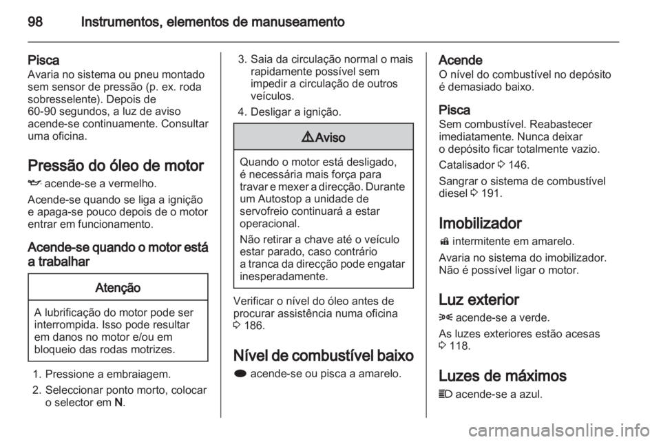 OPEL INSIGNIA 2012  Manual de Instruções (in Portugues) 