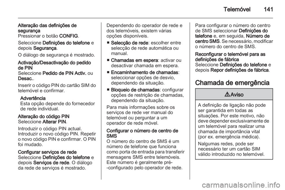 OPEL INSIGNIA 2012.5  Manual de Informação e Lazer (in Portugues) 