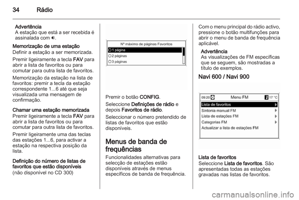 OPEL INSIGNIA 2012.5  Manual de Informação e Lazer (in Portugues) 