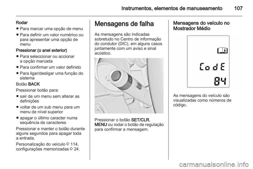 OPEL INSIGNIA 2012.5  Manual de Instruções (in Portugues) 
