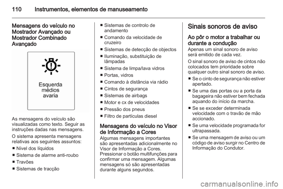 OPEL INSIGNIA 2012.5  Manual de Instruções (in Portugues) 