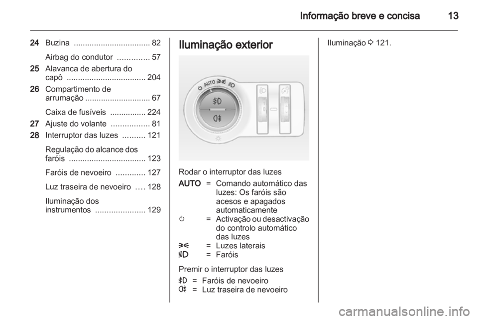 OPEL INSIGNIA 2012.5  Manual de Instruções (in Portugues) 
