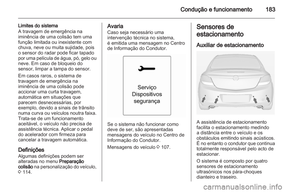 OPEL INSIGNIA 2012.5  Manual de Instruções (in Portugues) 