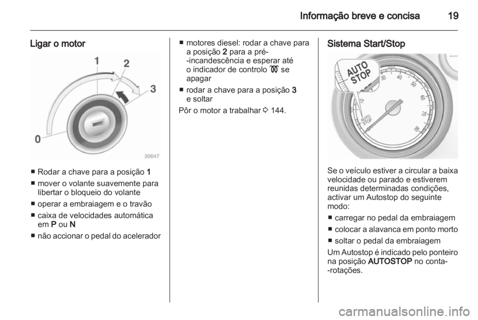 OPEL INSIGNIA 2012.5  Manual de Instruções (in Portugues) 