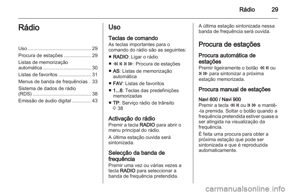 OPEL INSIGNIA 2013  Manual de Informação e Lazer (in Portugues) 