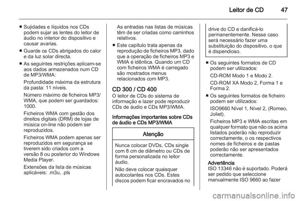 OPEL INSIGNIA 2013  Manual de Informação e Lazer (in Portugues) 