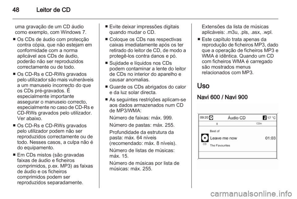 OPEL INSIGNIA 2013  Manual de Informação e Lazer (in Portugues) 