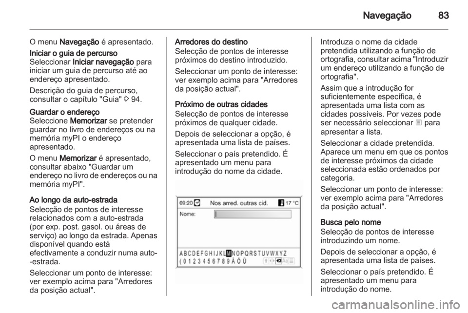 OPEL INSIGNIA 2013  Manual de Informação e Lazer (in Portugues) 