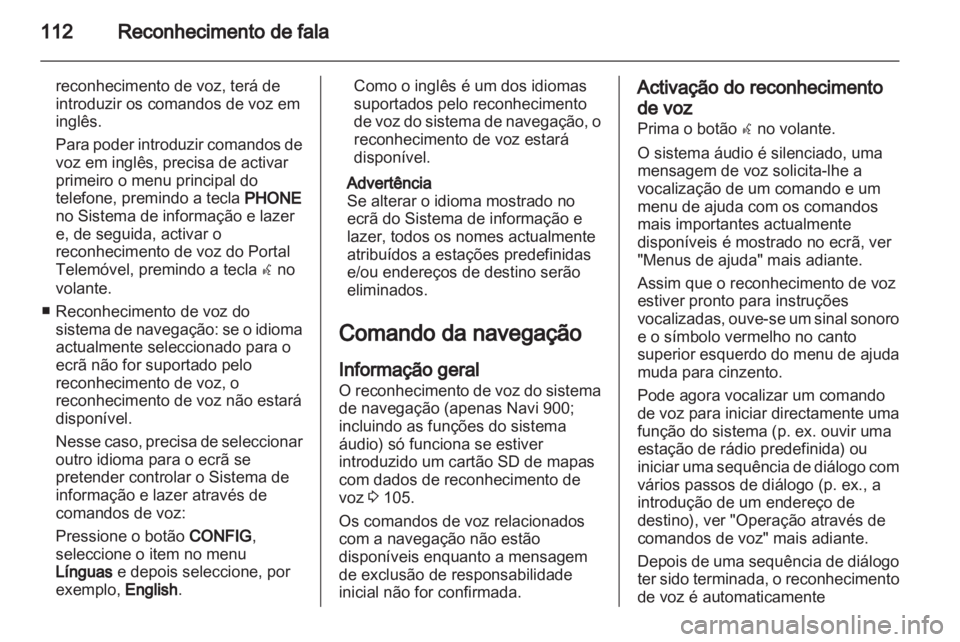 OPEL INSIGNIA 2013.5  Manual de Informação e Lazer (in Portugues) 
