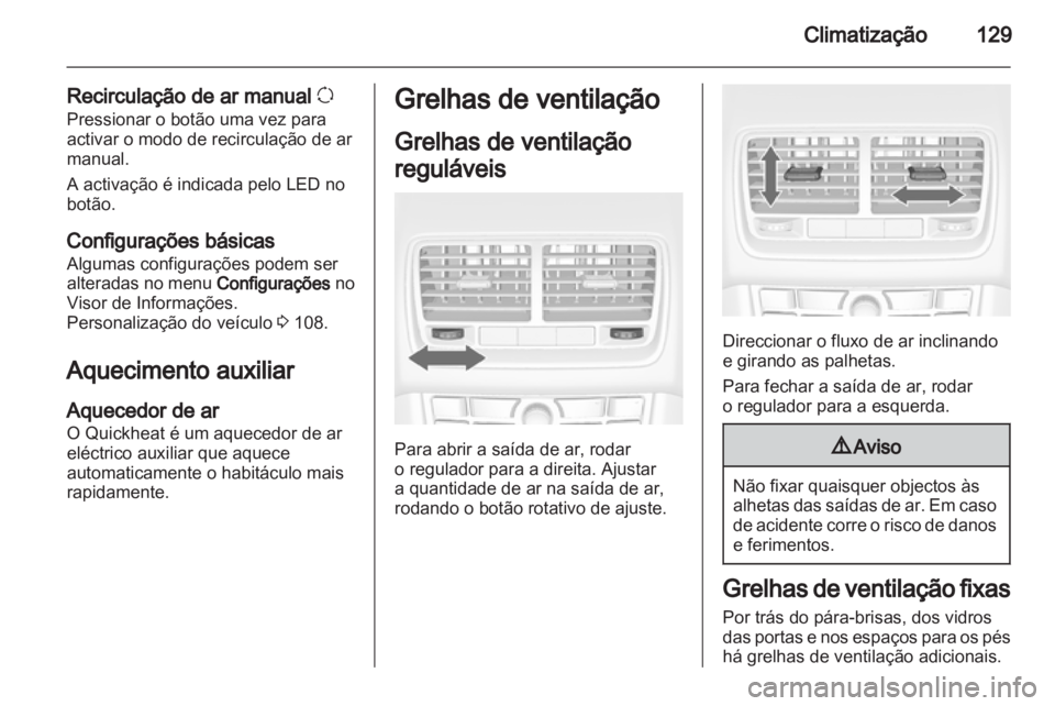 OPEL MERIVA 2011  Manual de Instruções (in Portugues) 