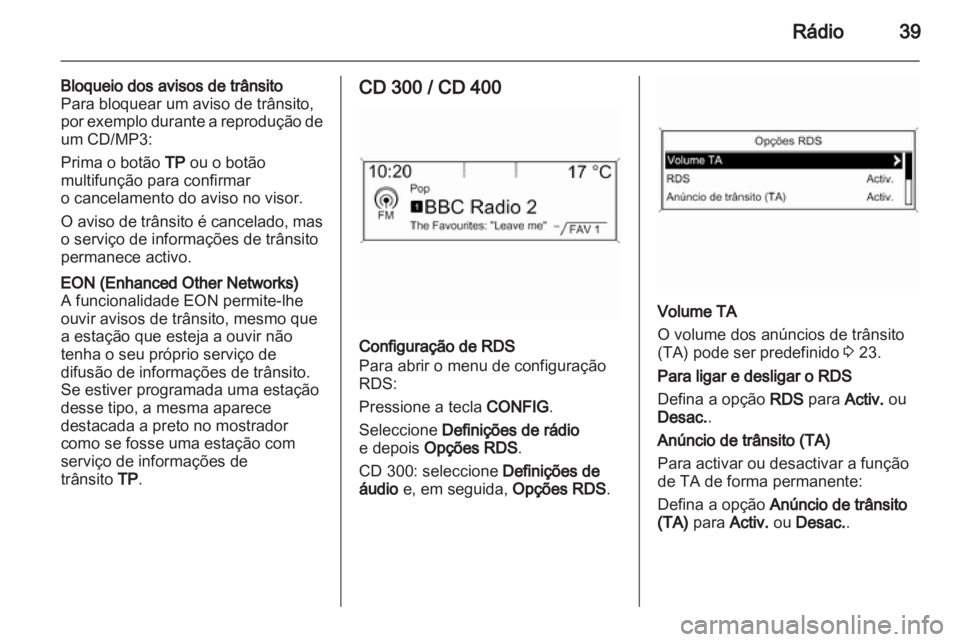 OPEL MERIVA 2011.5  Manual de Informação e Lazer (in Portugues) 