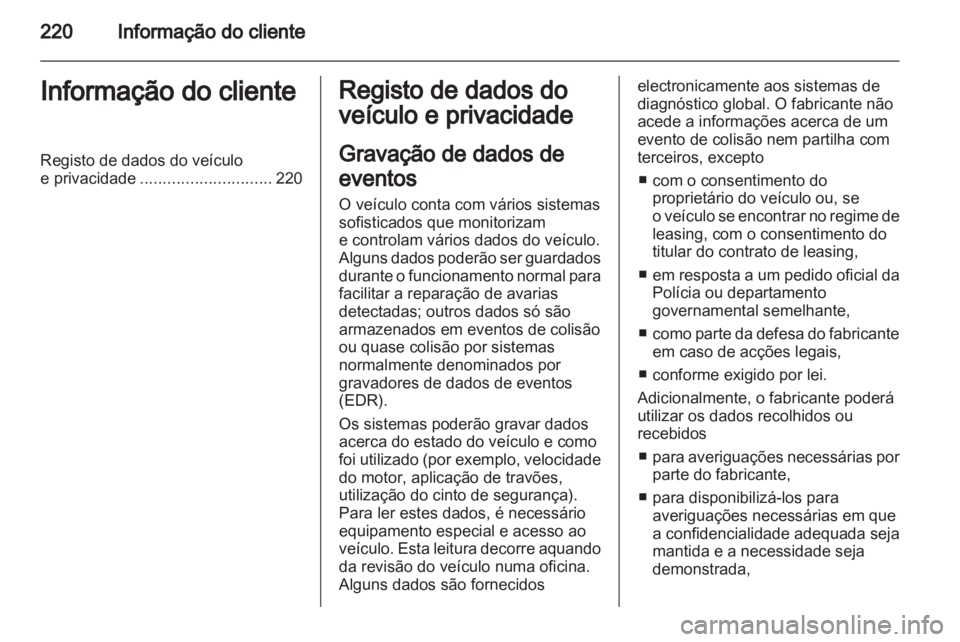 OPEL MERIVA 2011.5  Manual de Instruções (in Portugues) 