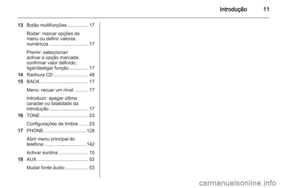 OPEL MERIVA 2012  Manual de Informação e Lazer (in Portugues) 