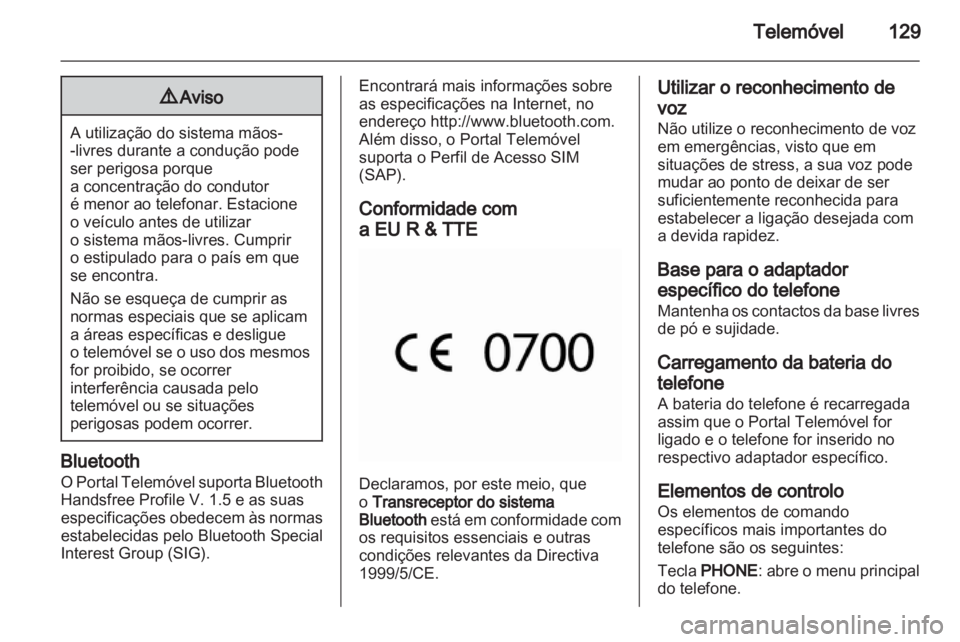 OPEL MERIVA 2012  Manual de Informação e Lazer (in Portugues) 
