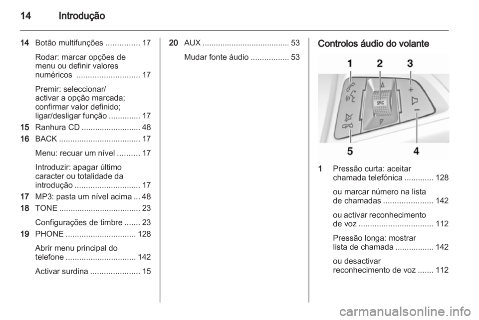 OPEL MERIVA 2012  Manual de Informação e Lazer (in Portugues) 