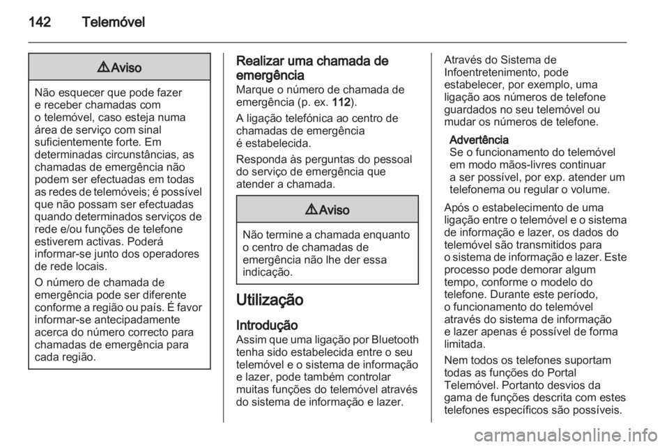 OPEL MERIVA 2012  Manual de Informação e Lazer (in Portugues) 
